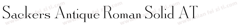 Sackers Antique Roman Solid AT字体转换